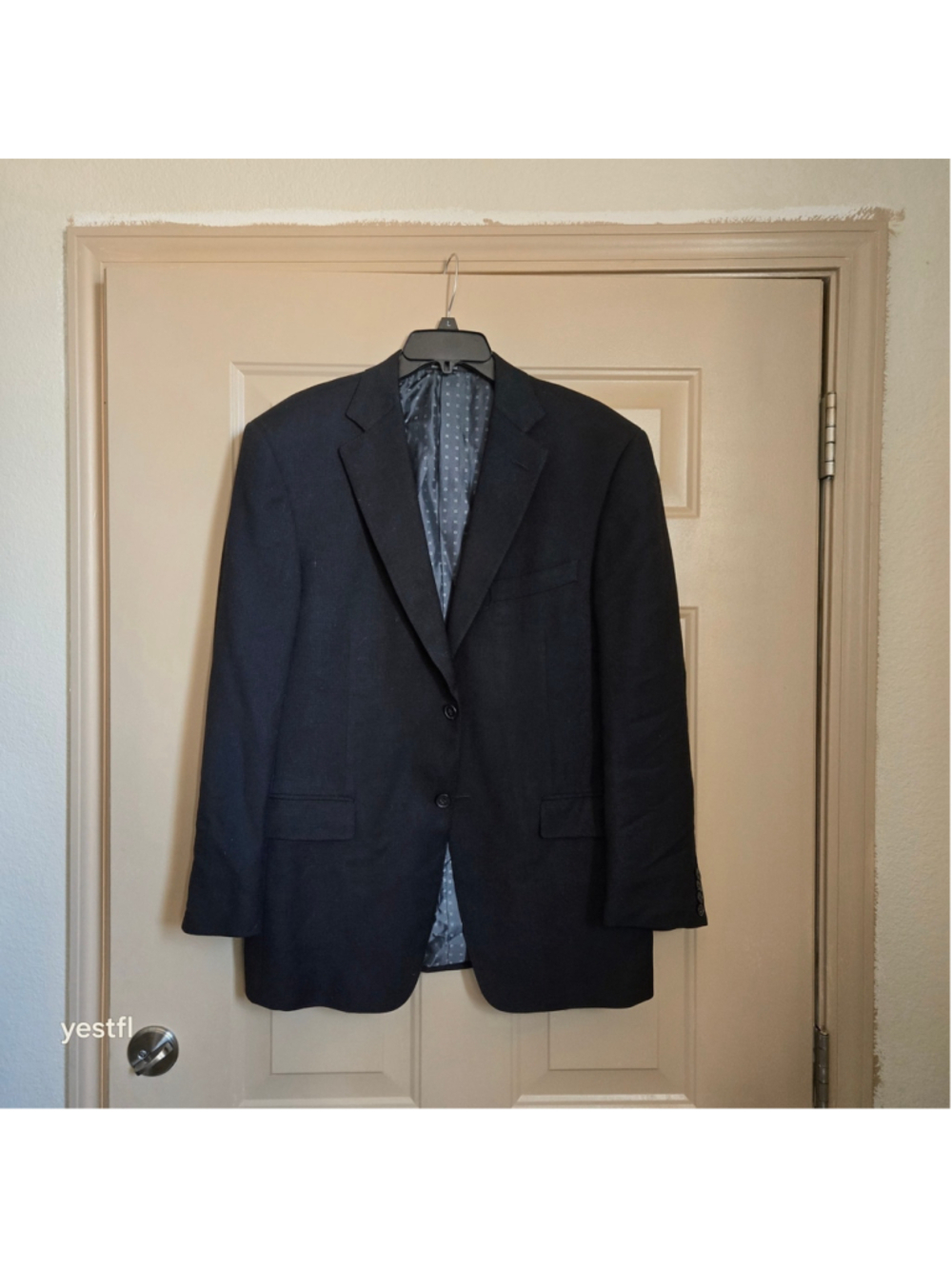 Ermenegildo Zegna Roma Fit Suit Jacket Sport Coat 100% Wool 3-Button Black EU50R